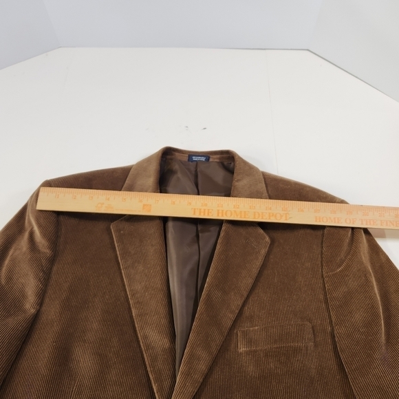 Saddlebred Blazer Mens Size 44R Brown Corduroy Two Button Sport Coat Suit Jacket - Picture 7 of 10